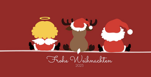 Weihnachtskarte Santa Clause