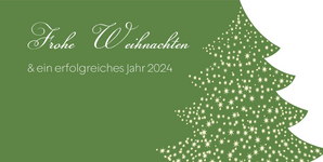 Weihnachtskarte Tannenbaum grün