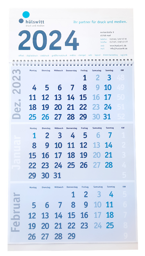 3 Monats Wandkalender